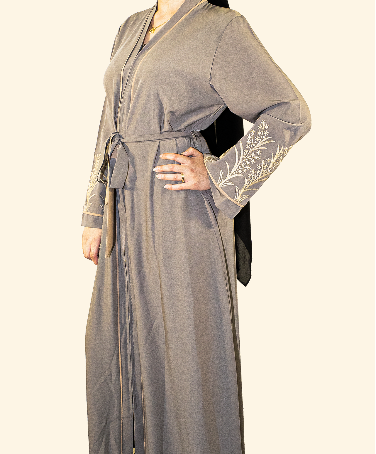 Abaya Kimono Syrianna – Robe Longue Style Kimono du Levant