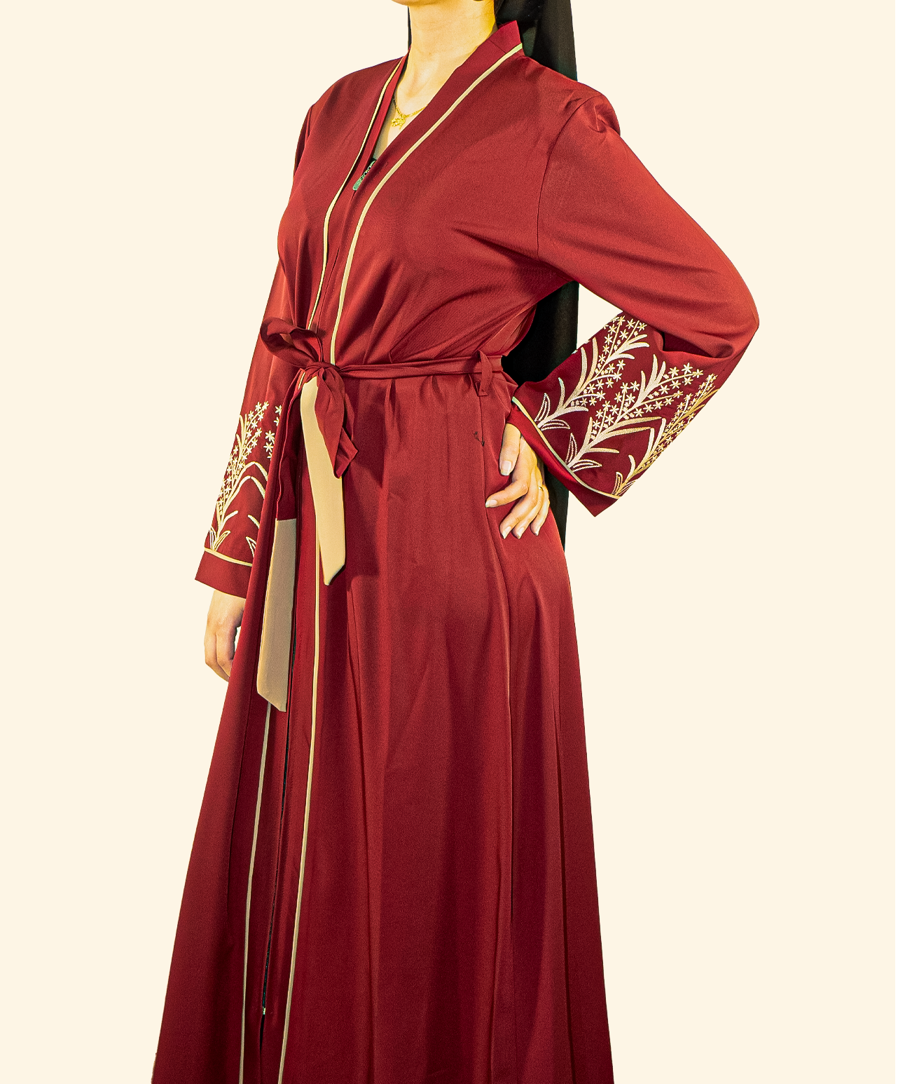 Abaya Kimono Syrianna – Robe Longue Style Kimono du Levant